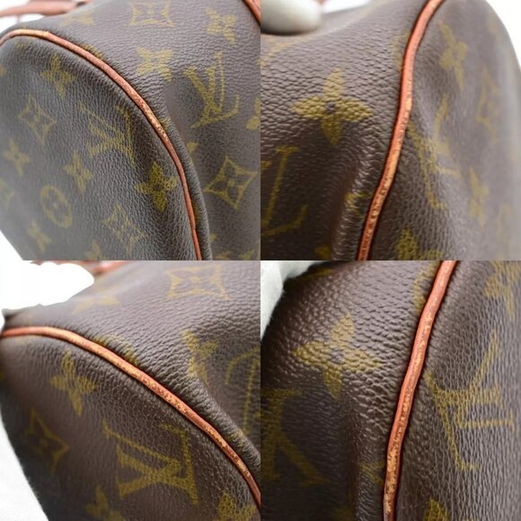LOUIS VUITTON Logo PAPILLON 30 Hand Bag Monogram Leather Brown - Picture 7 of 14
